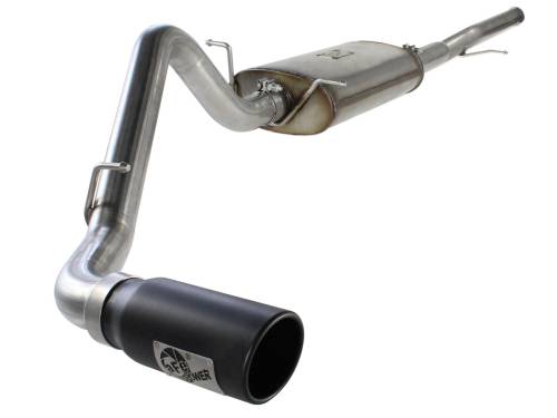 aFe Power - 49-44038-B | AFE Power MACH Force-Xp 3 IN 409 Stainless Steel Cat-Back Exhaust System w/Black Tip (2014-2019 Silverado, Sierra 1500 V8-5.3L)