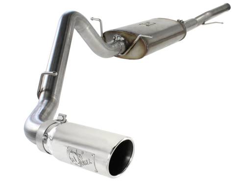 aFe Power - 49-44038-P | AFE Power MACH Force-Xp 3 IN 409 Stainless Steel Cat-Back Exhaust System w/Polished Tip (2014-2019 Silverado, Sierra 1500 V8-5.3L)