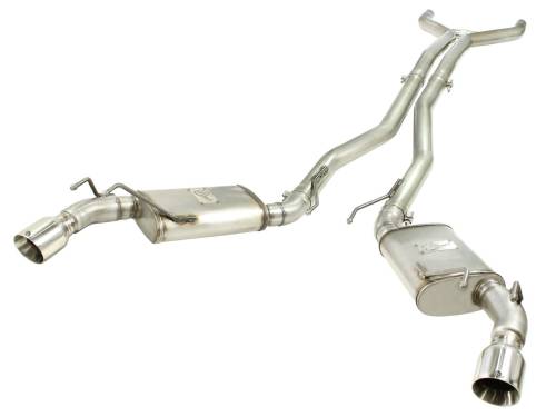 aFe Power - 49-44039-P | AFE Power MACH Force-Xp 3 IN 409 Stainless Steel Cat-Back Exhaust System w/Polished Tip (2010-2013 Camaro SS V8-6.2L)