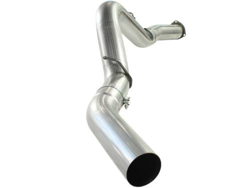 aFe Power - 49-44040 | AFE Power Large Bore-HD 5 IN 409 Stainless Steel DPF-Back Exhaust System (2007-2010 Silverado, Sierra 2500 HD, 3500 HD V8-6.6L td)