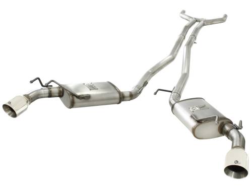 aFe Power - 49-44042-P | AFE Power MACH Force-Xp 2-1/2 IN 409 Stainless Steel Cat-Back Exhaust System w/Polished Tip (2010-2013 Camaro V6-3.6L)