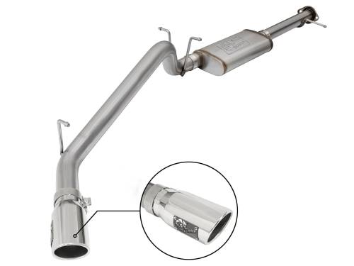 aFe Power - 49-44058-P | AFE Power MACH Force-Xp 3 IN 409 Stainless Steel Cat-Back Exhaust System w/Polished Tip (2015-2021 Colorado L4-2.5L/V6-3.6L)