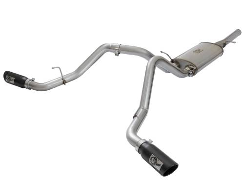 aFe Power - 49-44071-B | AFE Power MACH Force-Xp 3 IN 409 Stainless Steel Cat-Back Exhaust System w/Black Tip (2009-2018 Silverado, Sierra 1500 V6-4.3/V8-4.8/5.3L)