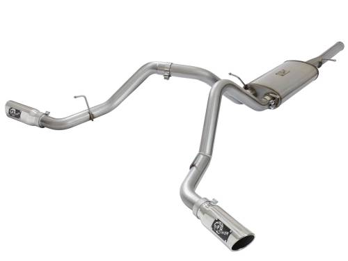 aFe Power - 49-44071-P | AFE Power MACH Force-Xp 3 IN 409 Stainless Steel Cat-Back Exhaust System w/Polished Tip (2009-2018 Silverado, Sierra 1500 V6-4.3/V8-4.8/5.3L)