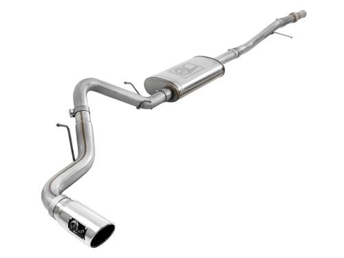 aFe Power - 49-44107-P | AFE Power Apollo GT Series 3 IN 409 Stainless Steel Cat-Back Exhaust System w/ Polish Tip (2019-2024 Silverado, Sierra 1500 V6-4.3L/V8-5.3L)