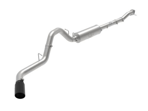 aFe Power - 49-44123-B | AFE Power Apollo GT Series 4 IN 409 Stainless Steel Cat-Back Exhaust System w/ Black Tip (2020-2024 Silverado, Sierra 2500 HD, 3500 HD V8-6.6L)