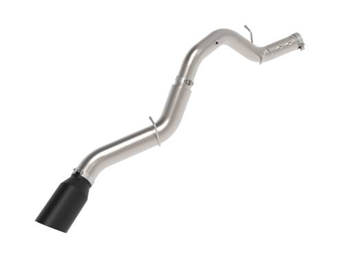 aFe Power - 49-44147-B | AFE Power Large Bore-HD 5 IN DPF-Back Stainless Steel Exhaust System w/Black Tip (2024-2025 Silverado, Sierra 2500 HD, 3500 HD V8-6.6L td)