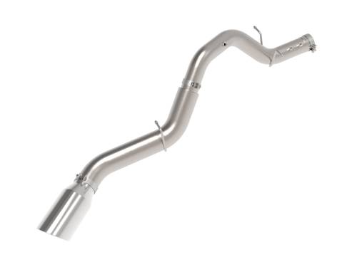 aFe Power - 49-44147-P | AFE Power Large Bore-HD 5 IN DPF-Back Stainless Steel Exhaust System w/Polished Tip (2024-2025 Silverado, Sierra 2500 HD, 3500 HD V8-6.6L td)