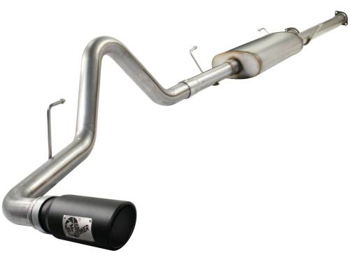 aFe Power - 49-46008-B | AFE Power MACH Force-Xp 3 IN 409 Stainless Steel Cat-Back Exhaust System w/Black Tip (2010-2021 Tundra V8-5.7L)