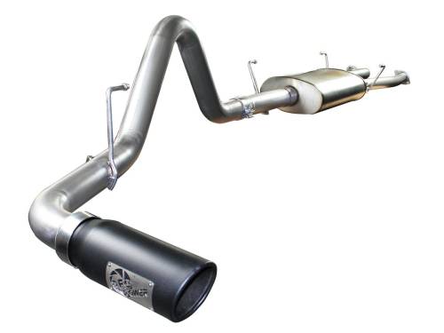 aFe Power - 49-46009-B | AFE Power MACH Force-Xp 2-1/2 IN to 3 IN 409 Stainless Steel Cat-Back Exhaust w/ Black Tip (2007-2009 Tundra V8-4.7L)