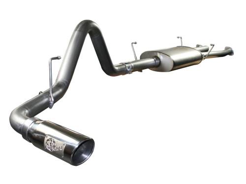 aFe Power - 49-46009-P | AFE Power MACH Force-Xp 2-1/2 IN to 3 IN 409 Stainless Steel Cat-Back Exhaust w/Polish Tip (2007-2009 Tundra V8-4.7L)