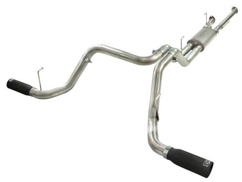 aFe Power - 49-46014-B | AFE Power MACH Force-Xp 2-1/2 IN to 3 IN 409 Stainless Steel Cat-Back Exhaust w/ Black Tip (2010-2021 Tundra V8-5.7L)