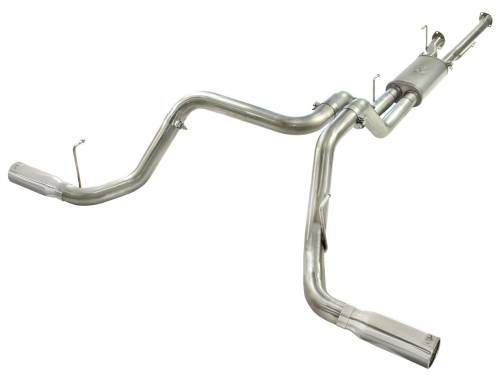 aFe Power - 49-46014-P | AFE Power MACH Force-Xp 2-1/2 IN to 3 IN 409 Stainless Steel Cat-Back Exhaust w/Polish Tip (2010-2021 Tundra V8-5.7L)