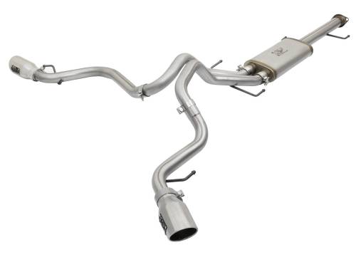 aFe Power - 49-46029-P | AFE Power MACH Force-Xp 2-1/2 IN to 3 IN 409 Stainless Steel Cat-Back Exhaust w/Polish Tip (2007-2018 FJ Cruiser V6-4.0L)