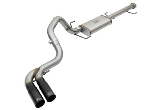 aFe Power - 49-46030-B | AFE Power Rebel Series 3 IN Cat-Back Exhaust System w/ Mid-Side Exit Black Tips (2007-2018 FJ Cruiser V6-4.0L)