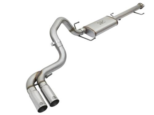 aFe Power - 49-46030-P | AFE Power Rebel Series 3 IN Cat-Back Exhaust System w/ Mid-Side Exit Polished Tips (2007-2018 FJ Cruiser V6-4.0L)