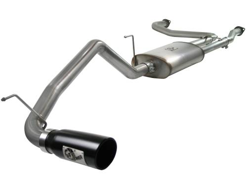 aFe Power - 49-46102-B | AFE Power MACH Force-Xp 2-1/2 IN to 3 IN 409 Stainless Steel Cat-Back Exhaust w/ Black Tip (2004-2015 Titan V8-5.6L)