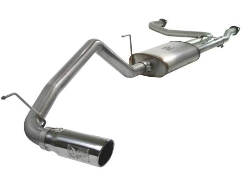 aFe Power - 49-46102-P | AFE Power MACH Force-Xp 2-1/2 IN to 3 IN 409 Stainless Steel Cat-Back Exhaust w/Polish Tip (2004-2015 Titan V8-5.6L)