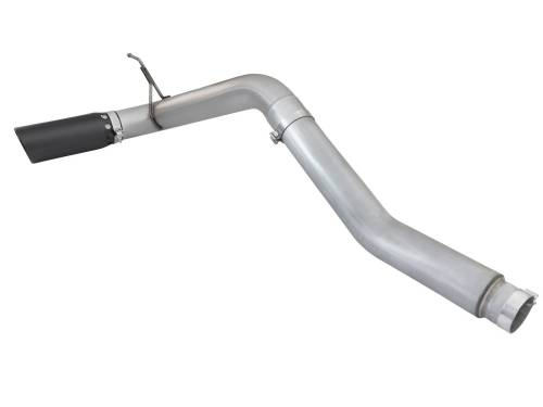 aFe Power - 49-46112-B | AFE Power Large Bore-HD 5 IN DPF-Back Stainless Steel Exhaust System w/Black Tip (2016-2019 Titan XD V8-5.0L td)