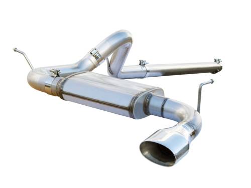 aFe Power - 49-46201 | AFE Power MACH Force-Xp 3 IN 409 Stainless Steel Cat-Back Exhaust System (2007-2011 Wrangler JK V6-3.8L)