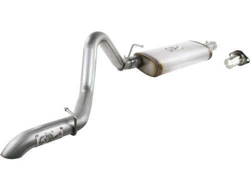 aFe Power - 49-46223 | AFE Power MACH Force-Xp 2-1/2 IN 409 Stainless Steel Cat-Back Exhaust System (1997-2006 Wrangler TJ L6-4.0L)