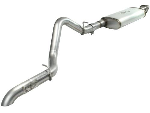 aFe Power - 49-46229 | AFE Power MACH Force-Xp 2-1/2 IN 409 Stainless Steel Cat-Back Exhaust System (2004-2006 Wrangler TJ L6-4.0L)