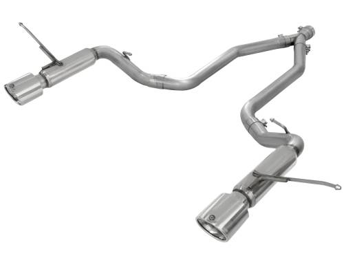 aFe Power - 49-46234 | AFE Power Large Bore-HD 2-1/2 IN 409 Stainless Steel DPF-Back Exhaust System (2014-2016 Grand Cherokee WK2 V6-3.0L td)