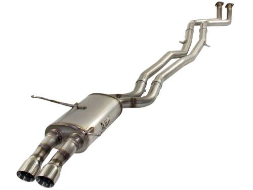 aFe Power - 49-46309 | AFE Power MACH Force-Xp 2-1/4 IN 409 Stainless Steel Cat-Back Exhaust System (2001-2006 325i E46 L6-2.5L)