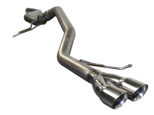 aFe Power - 49-46401 | AFE Power Large Bore-HD 2-1/2 IN 409 Stainless Steel Cat-Back Exhaust System (2011-2014 Jetta MKVI L4-2.0L tdi)