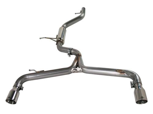 aFe Power - 49-46405 | AFE Power MACH Force-Xp 2-1/2 IN 409 Stainless Steel Cat-Back Exhaust System (2010-2014 GTI MKVI L4-2.0L t)