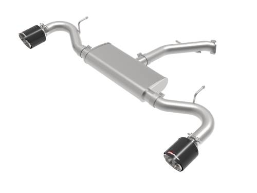 aFe Power - 49-47016-C | AFE Power Takeda 2-1/2 IN 409 Stainless Steel Axle-Back Exhaust w/ Carbon Fiber Tips (2018-2020 Elantra GT L4-1.6L t)