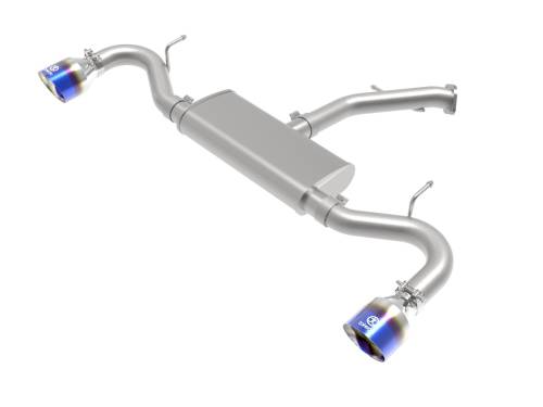 aFe Power - 49-47016-L | AFE Power Takeda 2-1/2 IN 409 Stainless Steel Axle-Back Exhaust w/ Blue Flame Tips (2018-2020 Elantra GT L4-1.6L t)