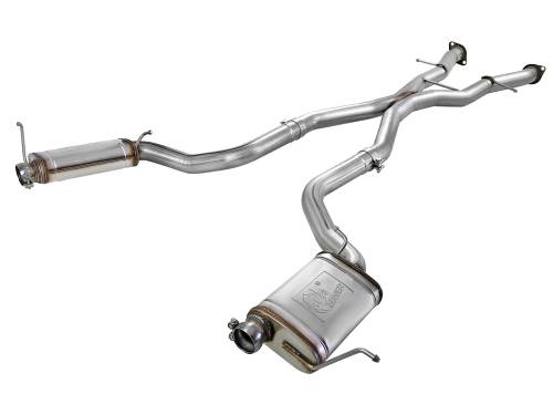 aFe Power - 49-48053 | AFE Power MACH Force-Xp 3 IN 409 Stainless Steel Cat-Back Exhaust System (2012-2021 Grand Cherokee WK2 V8-6.4L/V8-6.2L sc)