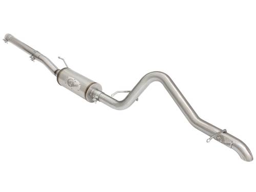 aFe Power - 49-48055 | AFE Power MACH Force-Xp 2-1/2 IN 409 Stainless Steel Cat-Back Exhaust w/14 IN muffler (2007-2018 Wrangler JK V6-3.6L/3.8L)