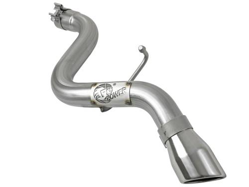 aFe Power - 49-48070-1P | AFE Power MACH Force-Xp 409 Stainless Steel Axle-Back Exhaust System w/Polished Tip (2018-2024 Wrangler JL L4-2.0Lt / V6-3.6L)