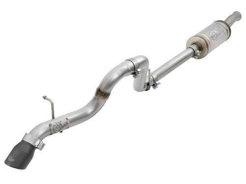 aFe Power - 49-48075-B | AFE Power MACH Force-Xp 2-1/2 IN 409 Stainless Steel Axle-Back Hi-Tuck Exhaust Black (2018-2024 Wrangler JL V6-3.6L)