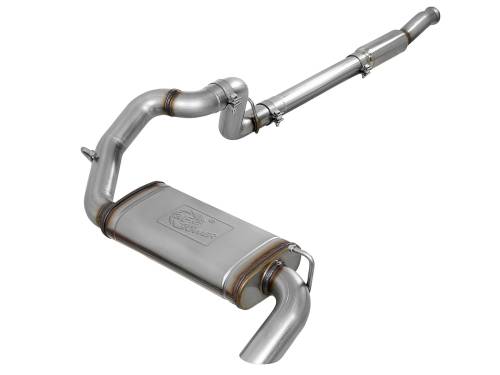 aFe Power - 49-48079 | AFE Power MACH Force-Xp 3 IN 409 Stainless Steel Cat-Back Hi-Tuck Exhaust System (2018-2024 Wrangler JL L4-2.0Lt)