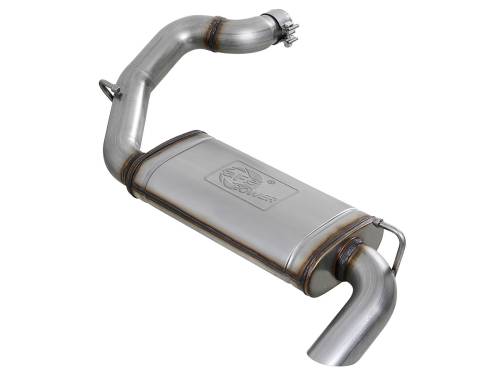 aFe Power - 49-48080 | AFE Power MACH Force-Xp 3 IN 409 Stainless Steel Axle-Back Hi-Tuck Exhaust System (2018-2024 Wrangler JL L4-2.0Lt / V6-3.6L)