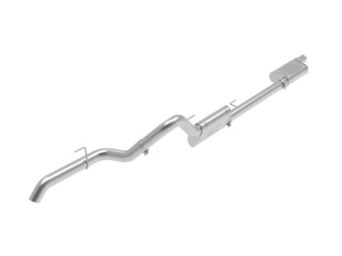 aFe Power - 49-48081 | AFE Power MACH Force-Xp 3 IN 409 Stainless Steel Cat-Back Hi-Tuck Exhaust System (2020-2024 Gladiator JT V6-3.6L)