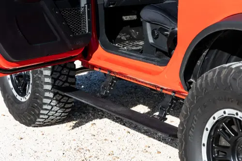 Rough Country - PSR51230 | Rough Country Power Retractable Running Boards With LED Lights (2021-2024 Bronco 4WD | 2 Door)