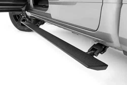 Rough Country - PSR61925 | Rough Country Power Retractable Running Boards With LED Lights (2019-2025 Ram 1500 2WD/4WD | Quad Cab)