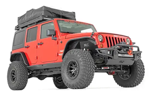 Rough Country - 90800 | Rough Country Heavy Duty Rock Sliders (2007-2018 Wrangler JK Unlimited 4WD | 4 Door)