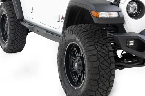 Rough Country - 90801 | Rough Country Heavy Duty Rock Sliders (2021-2024 Wrangler JL Unlimited 4WD | 4 Door)