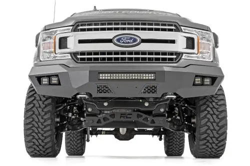 Rough Country - 10776A | Rough Country Front Bumper (2018-2020 F50 Pickup 2WD/4WD)