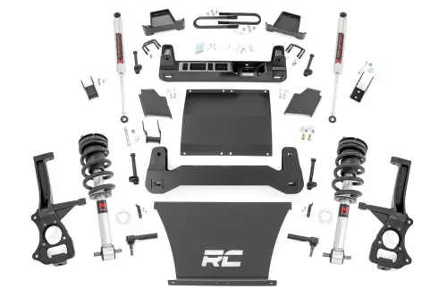 Rough Country - 110340 | Rough Country 4 Inch Lift Kit For Chevrolet Silverado / GMC Sierra 1500 (2025-2025) | 5.3L V8 or 6.2L V8, M1 Struts With M1 Rear Shocks