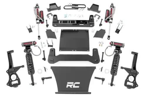 Rough Country - 110350 | Rough Country 4 Inch Lift Kit For Chevrolet Silverado / GMC Sierra 1500 (2025-2025) | 5.3L V8 or 6.2L V8, Vertex Coilovers With Vertex Shocks