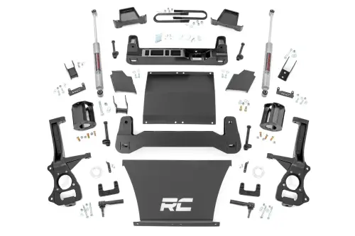 Rough Country - 110030 | Rough Country 6 Inch Lift Kit For Chevrolet Silverado 1500 (2025-2025) | 5.3L V8 or 6.2L V8, Strut Spacers With N3 Rear Shocks