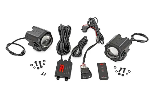 Rough Country - 78880 | Rough Country Laser Whip Light Kit For UTV / ATV | Pair, Universal | RGBW