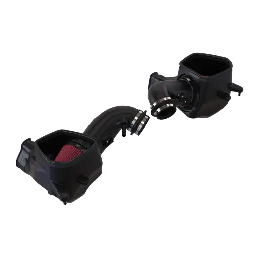 S&B Filters - CAI-75-5200 | S&B Filter JLT Cold Air Intake (2024 Mustang GT 5.0L - No Tune Required) Cotton Cleanable Red