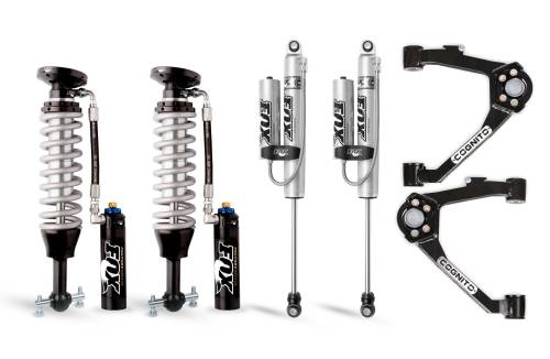 Cognito Motorsports - 210-P1012 | Cognito 3 Inch Elite Leveling Kit With Fox FSRR Shocks For Chevrolet Silverado / GMC Sierra 1500 2WD/4WD With OEM Cast Steel Control Arm (2007-2018)